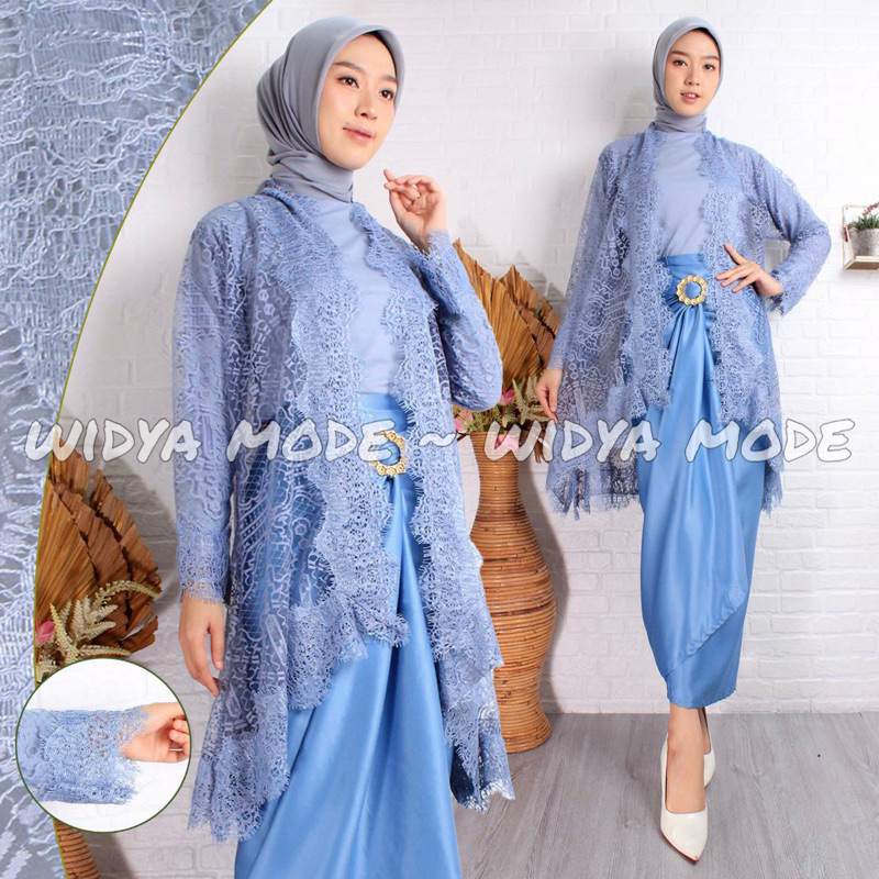 Outer Brukat Renda / Outer Kondangan Kekinian / Stelan Outer Brukat Rok Lilit Velvet / Outer Brukat 