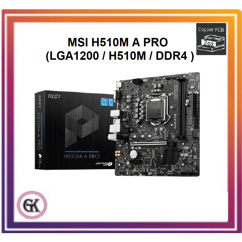 MSI H510M A PRO (LGA1200 / H510M / DDR4 )