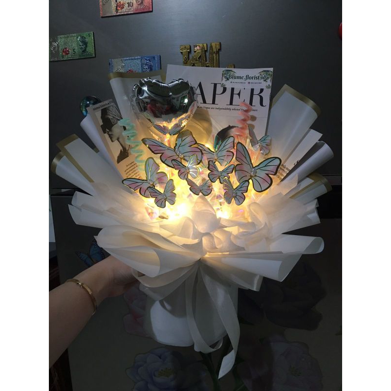 buket kupu-kupu/buket wisuda,buket anniversary, buket ulangtahun/kado ulangtahun,buket wisuda murah/