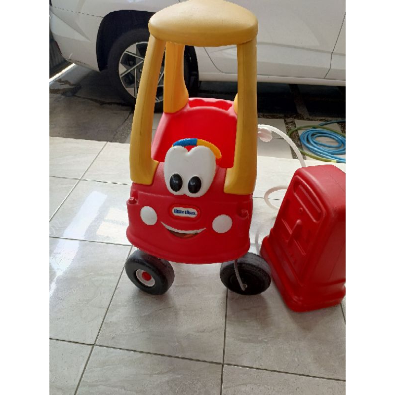 little tikes cozy coupe and pumper mobil dorong preloved