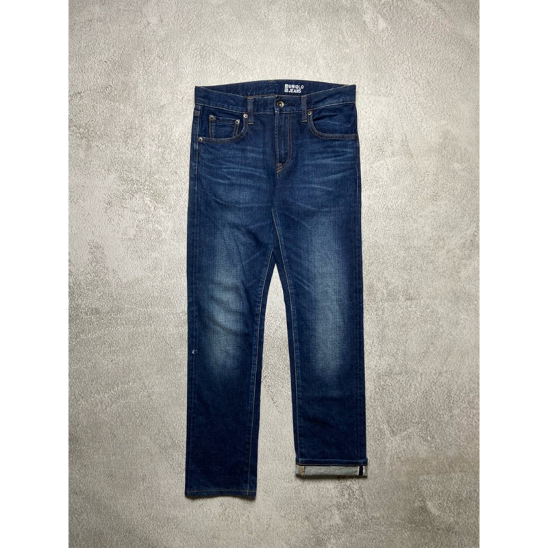 uniqlo selvedge blue jeans