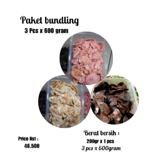 

Keripik pisang lumer paket bundling 46.500 3 box berat 600 gram