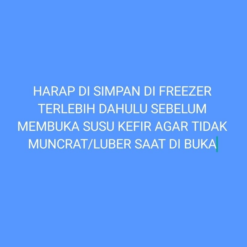 

DA Kefir Susu fermentasi Sapi / kambing dan kefir kolostrum