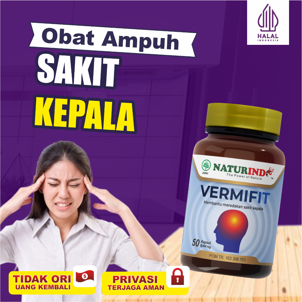 Obat Sakit Kepala Vertigo Migrain Obat Vertigo Migrain Herbal Sakit Kepala Kliyengan VERMIFIT