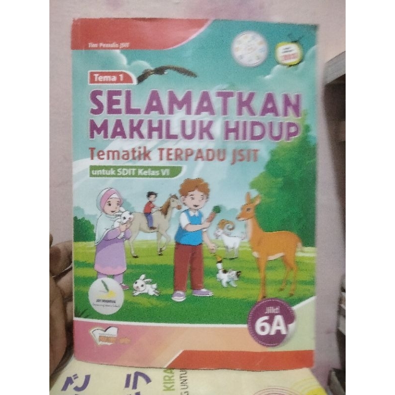 buku tematik terpadu jsit  tema 1,2,3,4,,6,7/jilid a,b,c,d,e,f,g untuk kelas 6/VI ad/mi