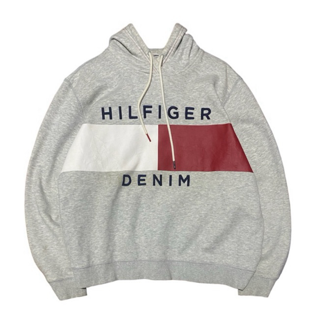 Hoodie Tommy Hilfiger big logo vintage second