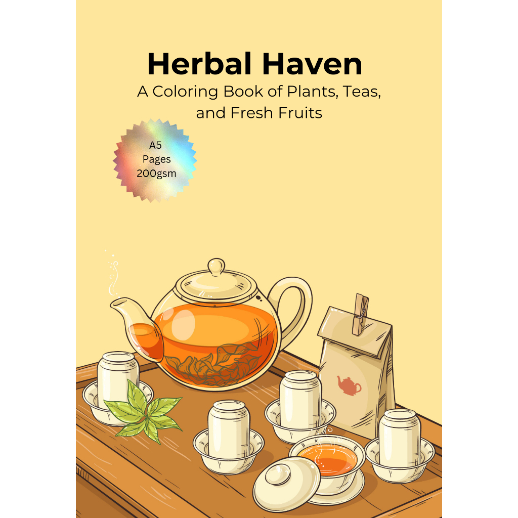 

Coloringbook.id Herbal Haven A Coloring book of Plant, teas and fresh fruit