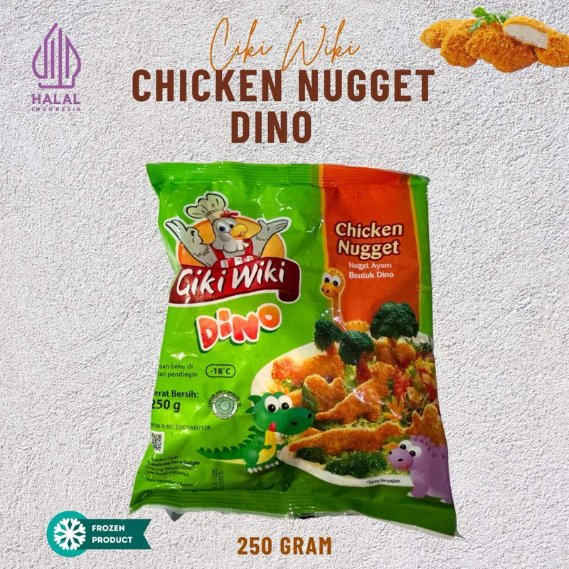 

CIKI WIKI DINO 250GR/NUGGET BINATANG/NUGGET FROZEN