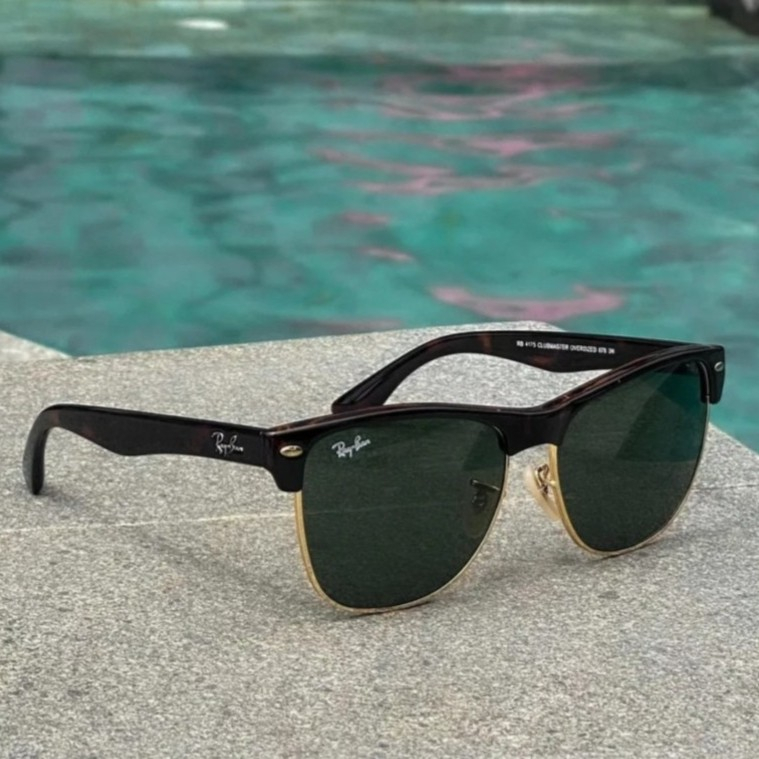 ORIGINAL KACAMATA RAYBAN CLUBMASTER OVERSIZED 4175 TORTOISE