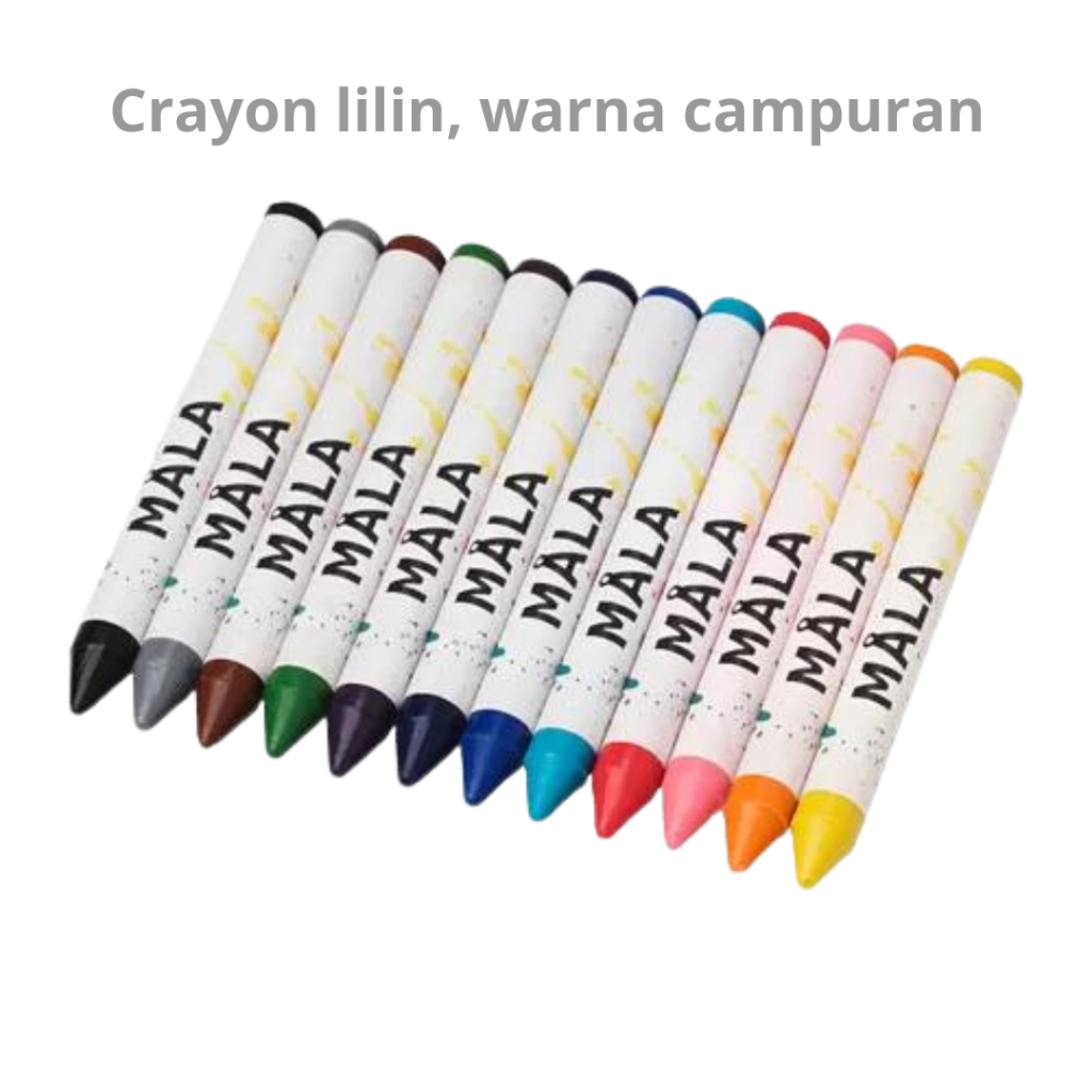 

Crayon lilin, warna campuran 100% Original