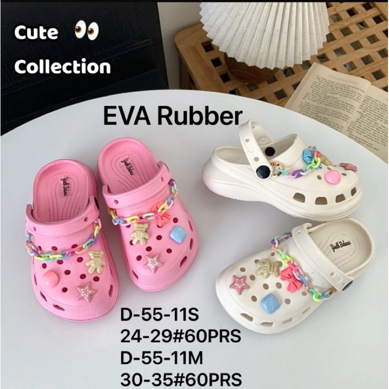 D-55-11S  Sendal Bapao fuji baim viral anak anak sandal anak lucu size 24-35