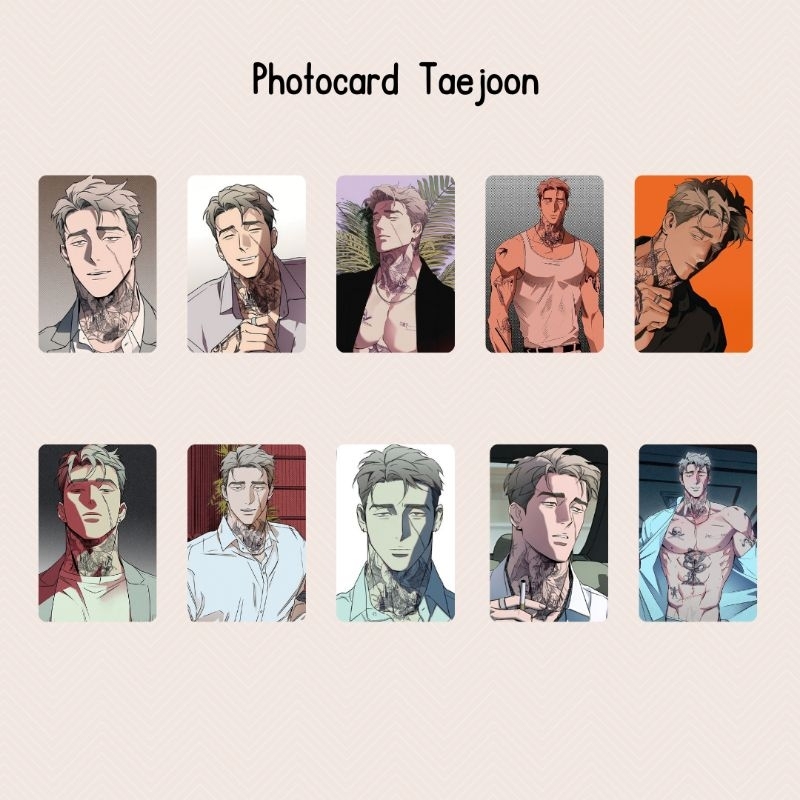 Photocard Manhwa Webtoon Wetsand Taejoon [Free gift]