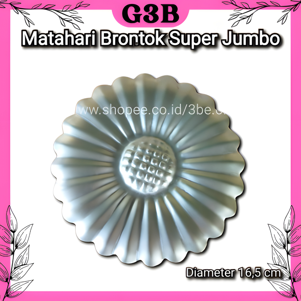 bunga matahari brontok super jumbo aksesoris ornamen hiasan pagar besi