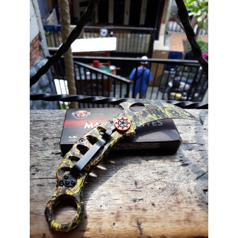 Pisau Lipat Survival/Hunting MANTIS KNIVES KARAMBIT MK-3