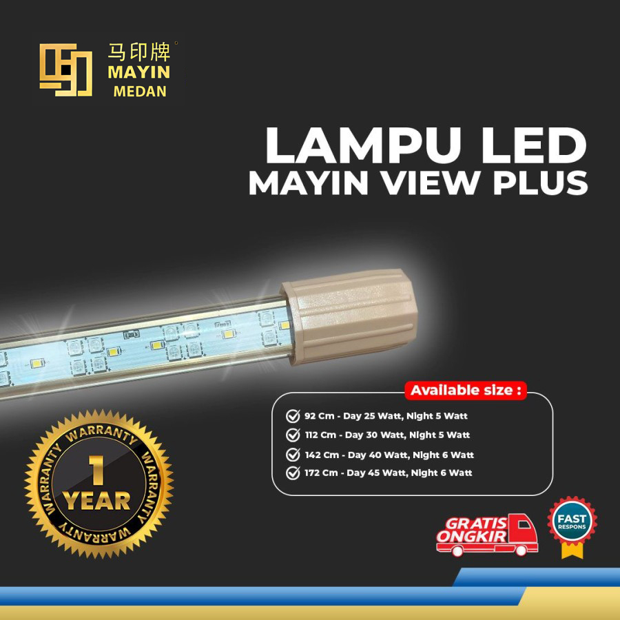 Lampu LED MAYIN PLUS Aquarium ikan Arowana / Arwana Lampu Ikan Hias