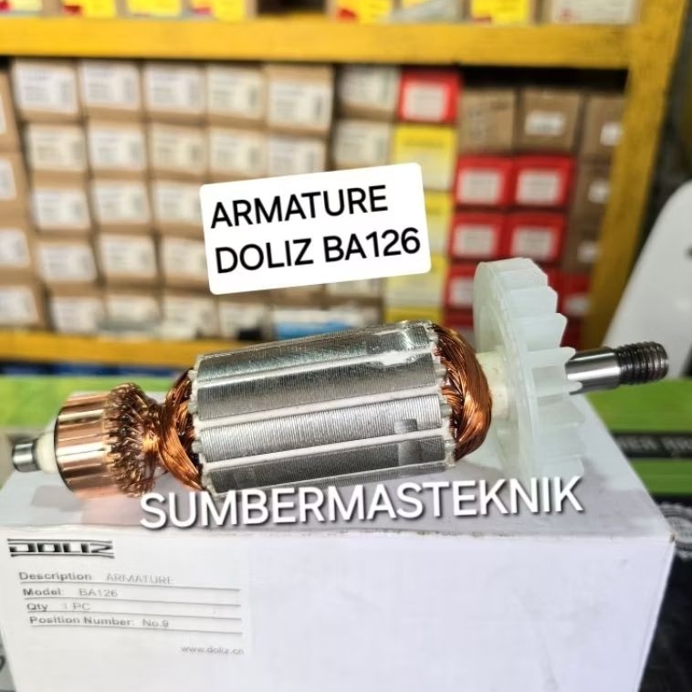 ARMATURE DOLIZ BA126 ANGKER MESIN PLANER KETAM SERUT DOLIZ BA 126 ORIGINAL DOLIZ