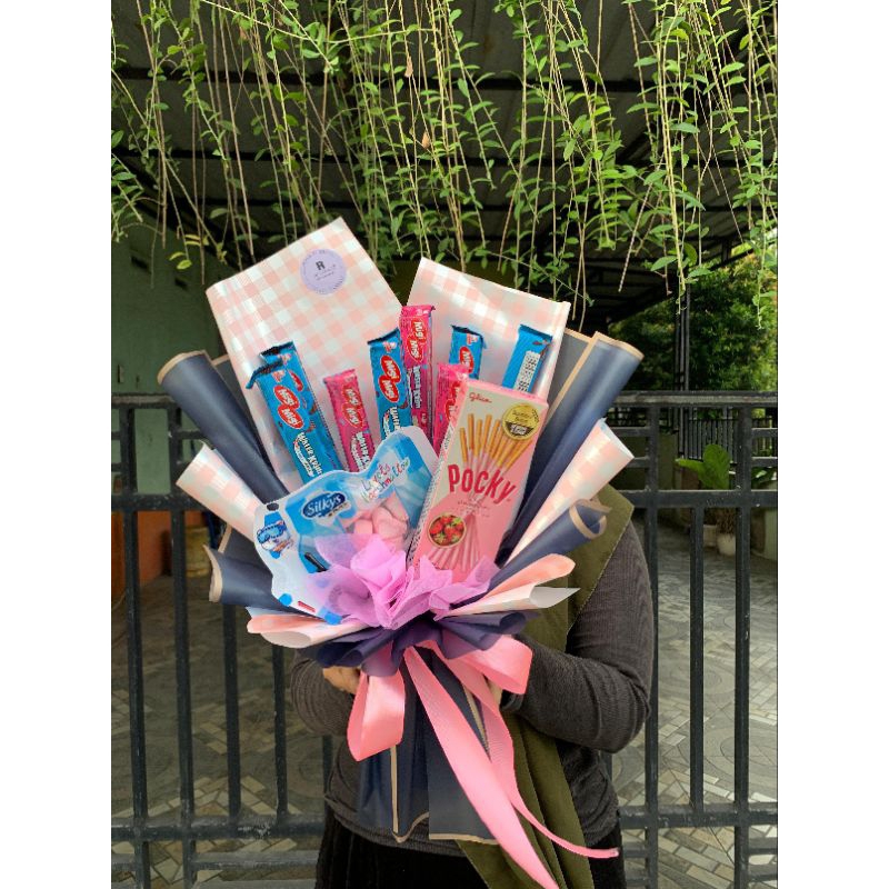 

(ready siap kirim) buket snack random02