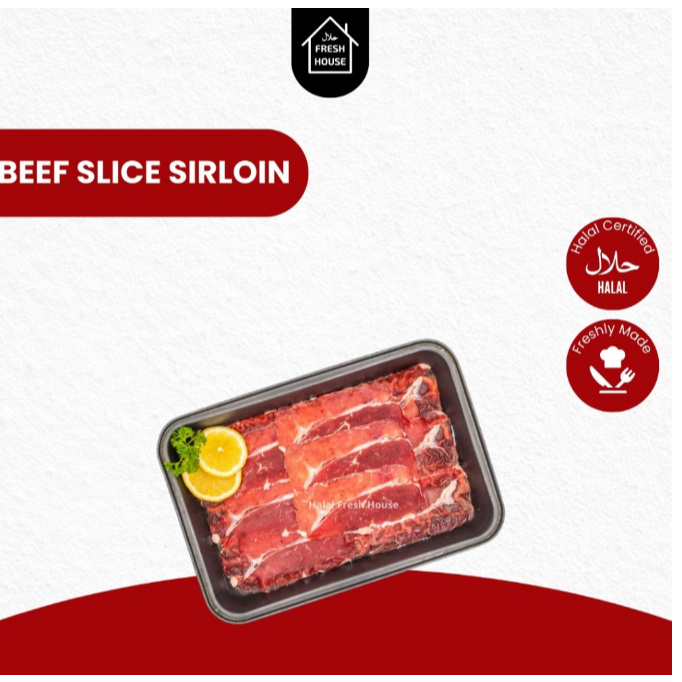 

BEEF SLICE SIRLON RENDAH LEMAK MARINASI 250gr