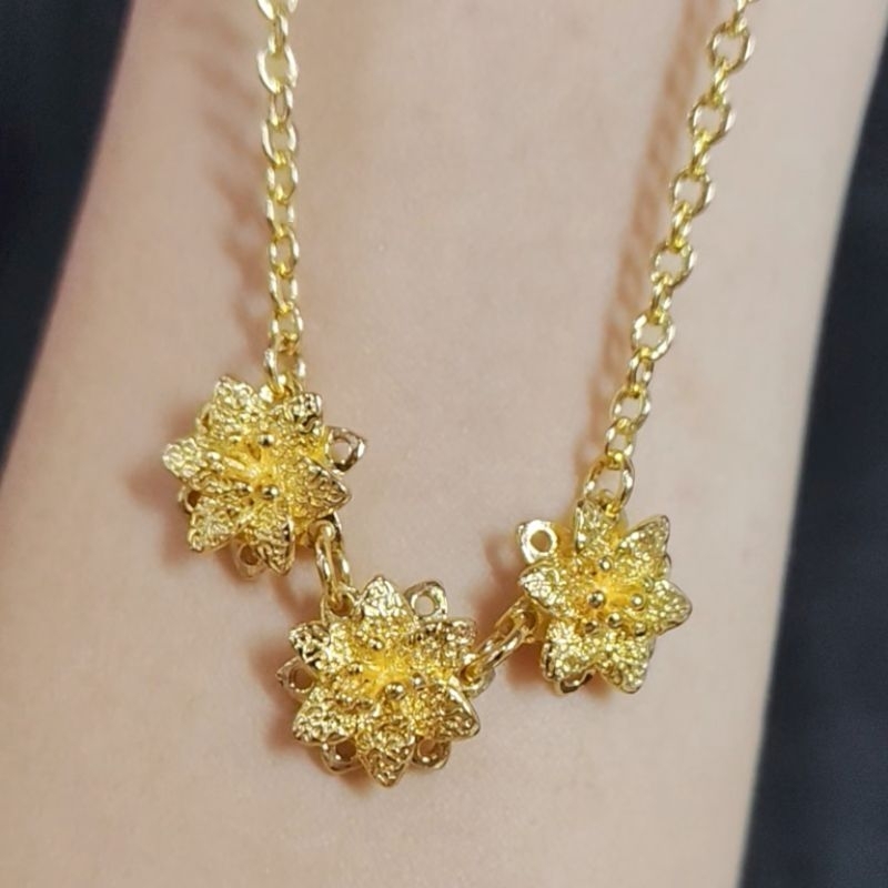 Grosir Xuping - Kalung Titanium Bunga Kendari Wanita Anti Karat - Perhiasan Perempuan Elegan dan Mew