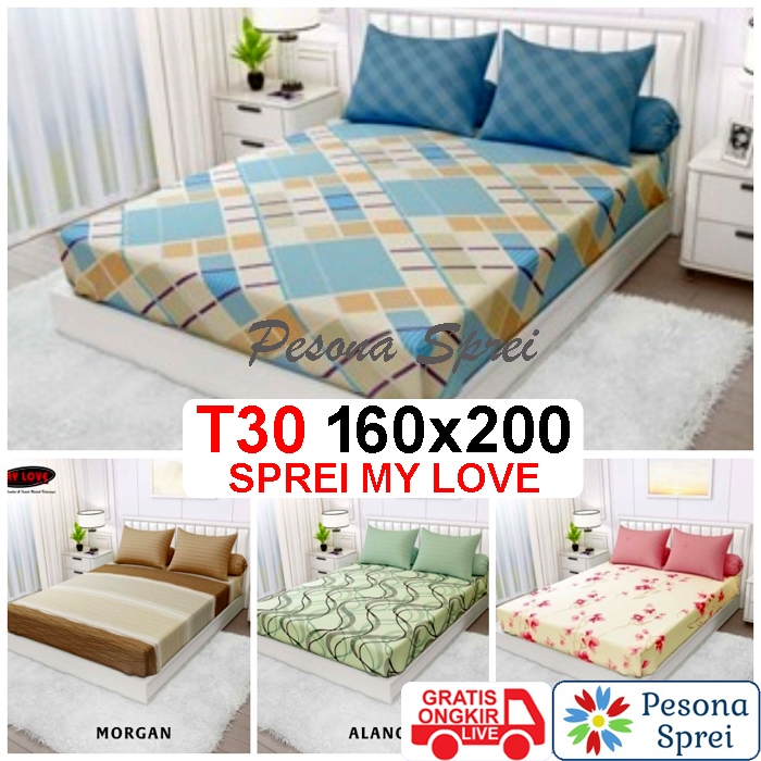 SPREI MY LOVE 160x200 KATUN TINGGI 30 / SPREI MY LOVE QUEEN TINGGI 30