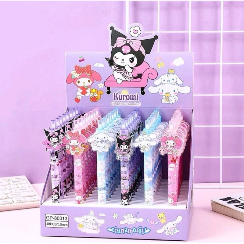 

[1Biji/Eceran] Pulpen gel Kuromi 0,5mm -Pulpen gel murah-pulpen gel karakter