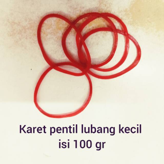 

Karet Gelang Merah Lingkar Kecil Isi 100gr Pengikat Bungkus Makanan Minuman Plastik Takeaway Bahan Berkulitas Bagus Kuat Murah Malang Jatim