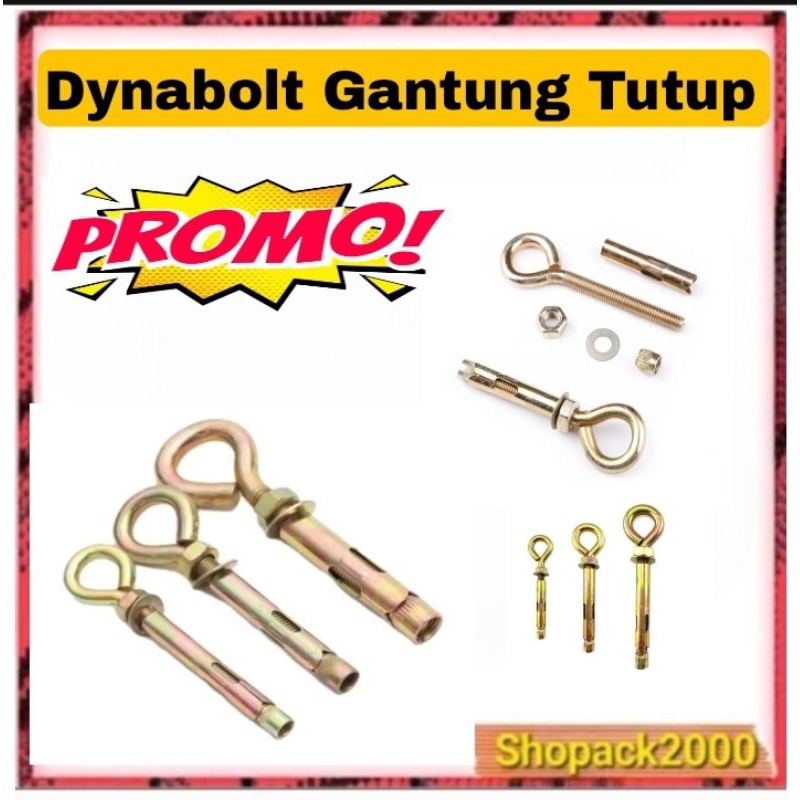 Dynabolt Gantung Tutup / Eye Anchor / Eye Dynabolt - 8 X 60