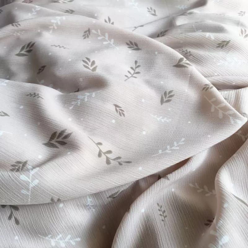 Mango Yoryu Crinkle motif / Yoryu Crinkle Motif Gulungan /  50 yard / Padi Coksu