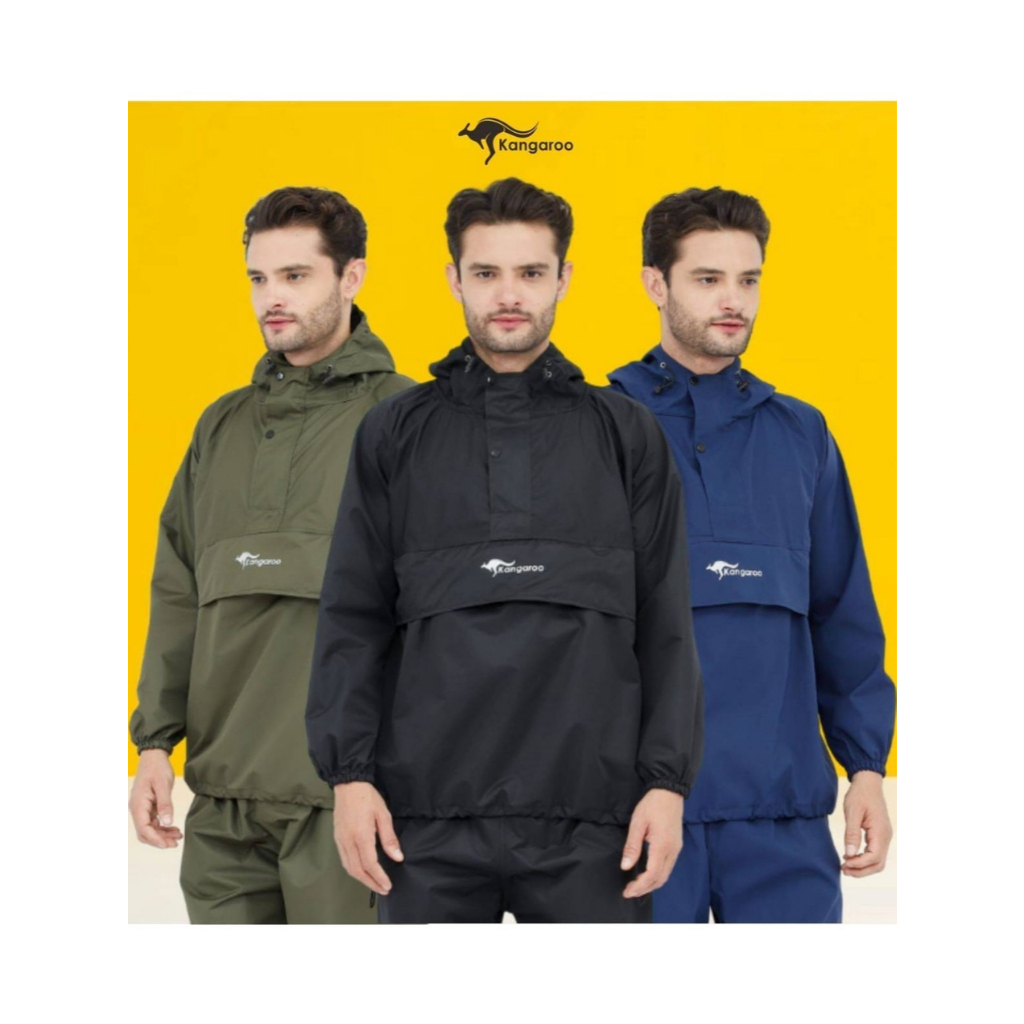 raincoat jas hujan kangguru mantel taslan raincoat