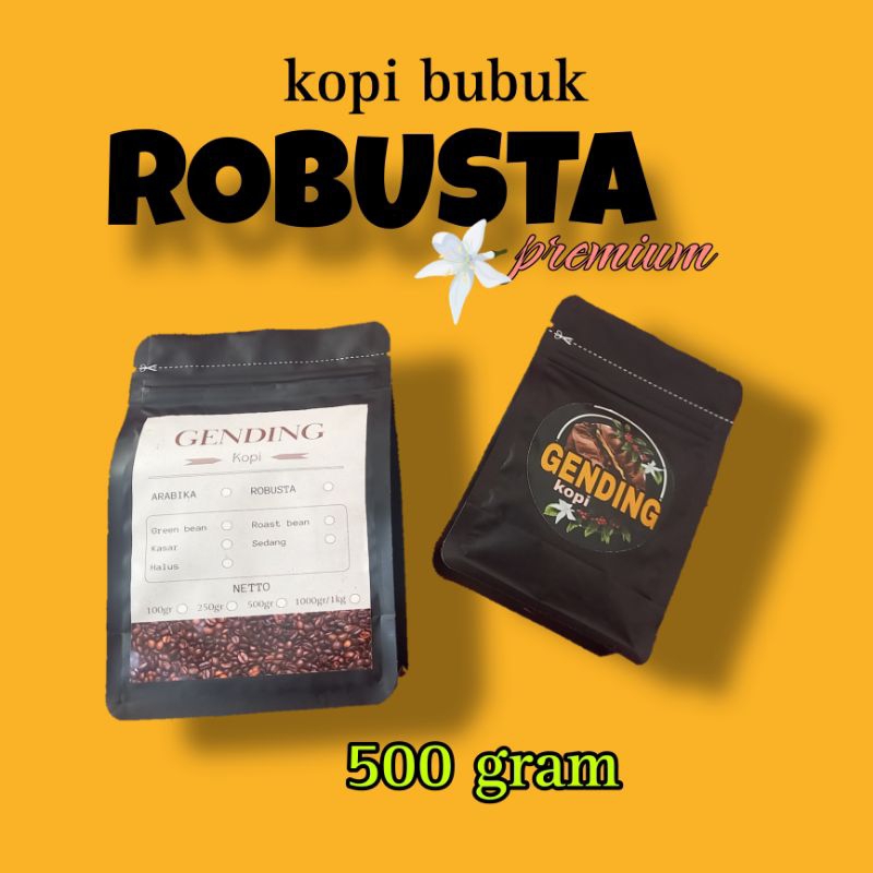 

Kopi bubuk ROBUSTA premium / 500gram