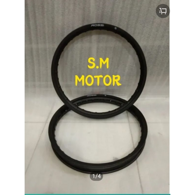 Velg Rossi Ring 16 Ukuran 140 dan 160 Warna Hitam harga 2 velg depan belakang