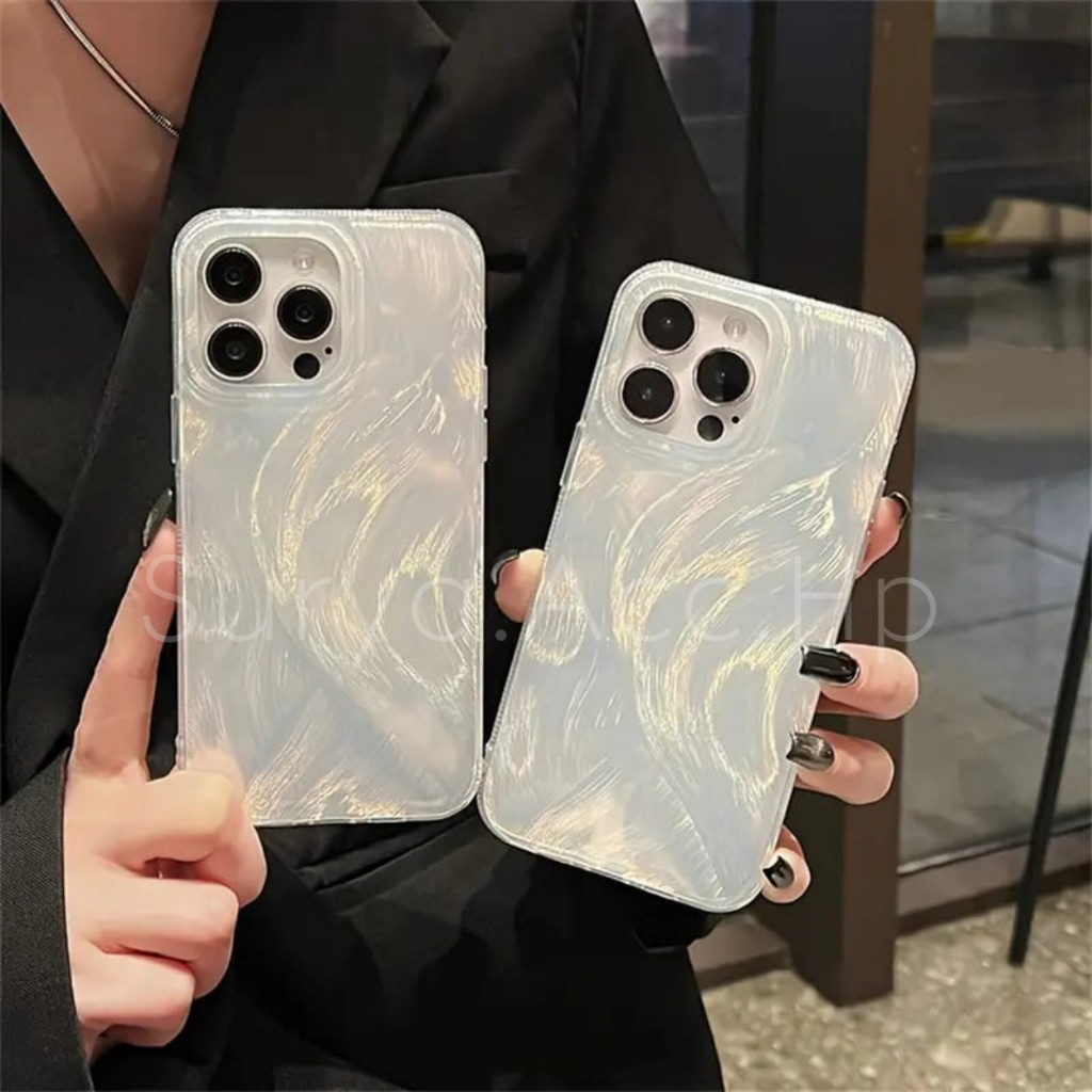 Hard Case Feather Hologram Fullcover For Oppo F1s A59 F5 F5 Youth F7 F7 Pro F9 F9 Pro F11