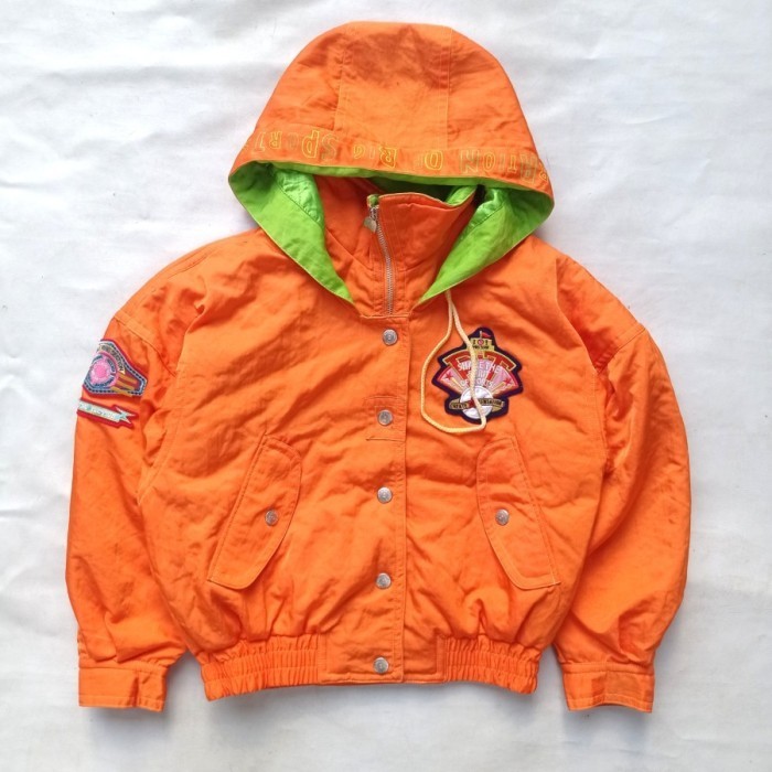 jaket vintage 90s Pink turn Japan snowboard ski outdoor jacket boxy