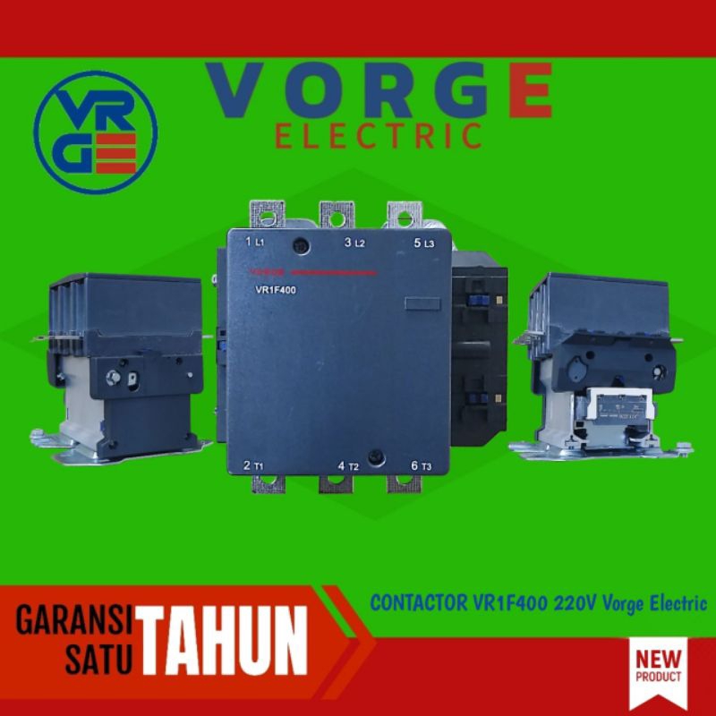 Kontaktor Contactor VORGE VR1F400 M7 VR1F400M7 setara LC1F400 LC1F400M7 garansi 1 tahun