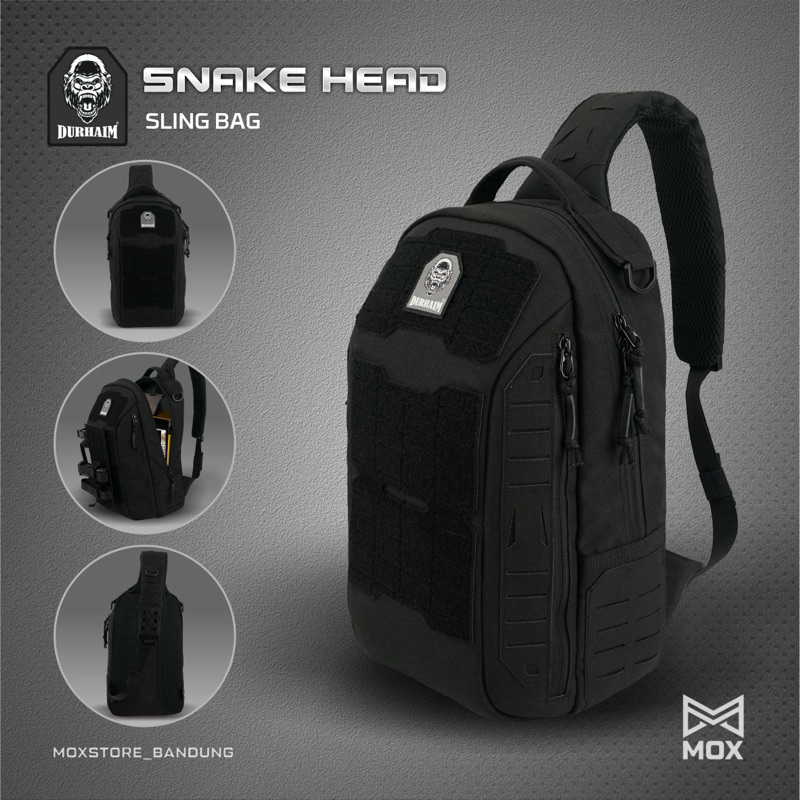 DURHAIM Snake Head Hitam | Multicamblack | Sling bag