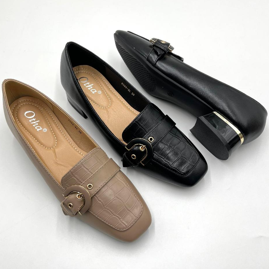 Otha Shoes H966 OFS - Sepatu Pantofel Wanita Tinggi Hak 3CM