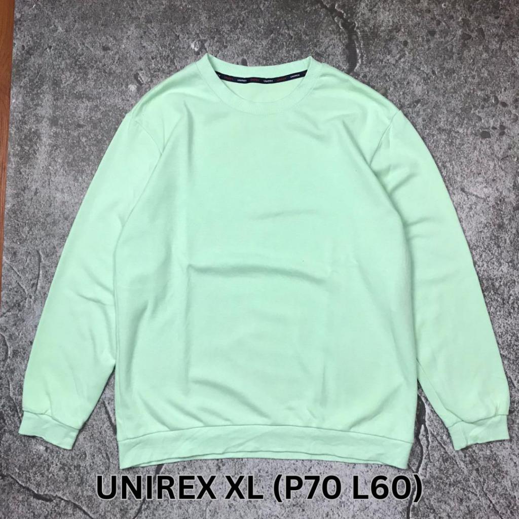 UNIREX HIJAU PASTEL CREWNECK JAKET SEWATER