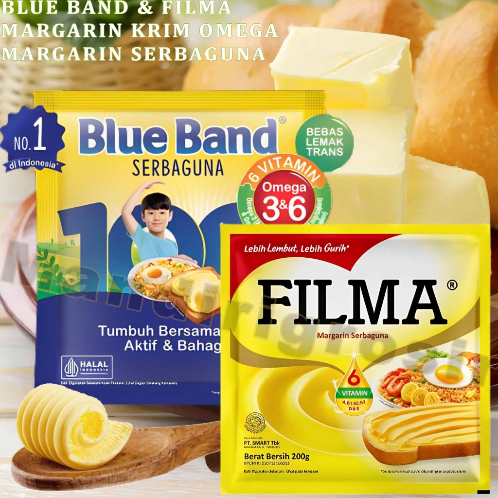 

Margarin Krim Omega * Blue Band & Filma * Margarin Serbaguna * 200gr