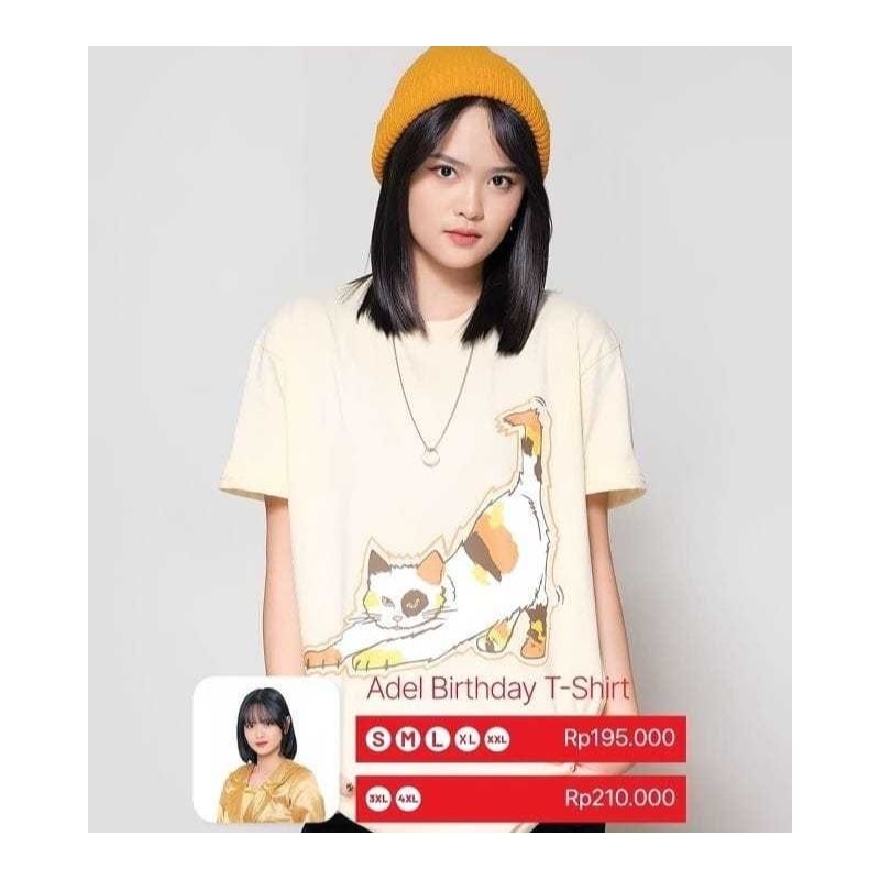 KAOS OVERSIZE JKT48 ADEL BIRTHDAY KAOS PREMIUM