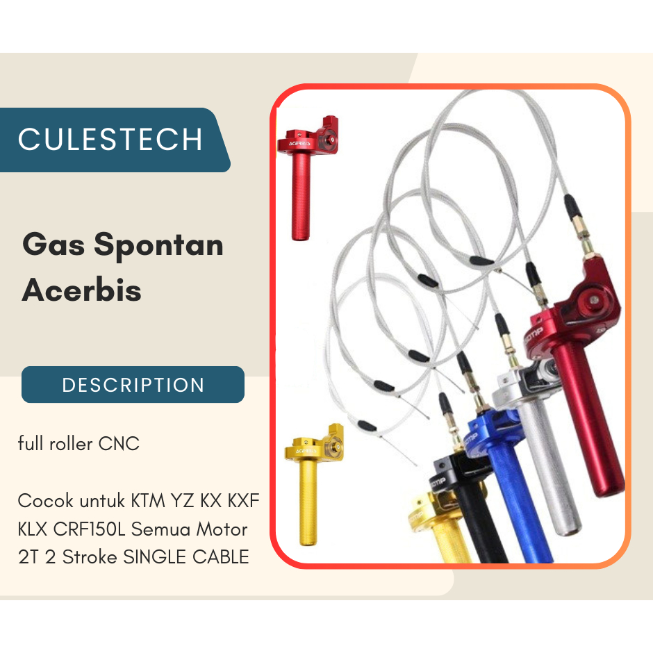 Gas Spontan Acerbis Roller CNC Ori