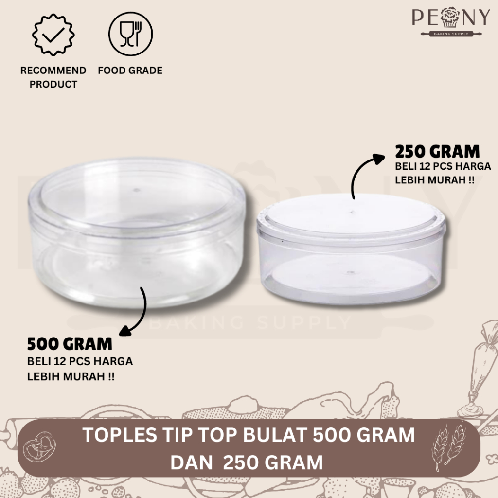 TOPLES BULAT TIP TOP 500 GRAM DAN TOPLES BULAT TIP TOP 250 GRAM / TOPLES BULAT KUE KERING / TOPLES B