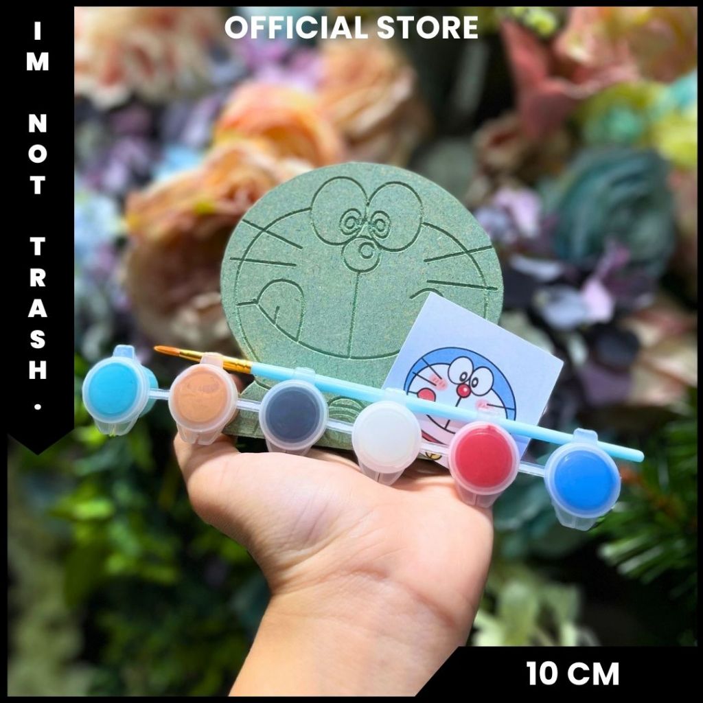 

IMNOTTRASH | MAINAN SET ANAK DIY CAT KUAS | KADO ULANG TAHUN MURAH | PAINTING GAMBAR | DORAEMON | 10 CM