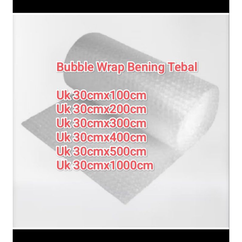 

Bubble Wrap Bening Tebal Eceran Meteran