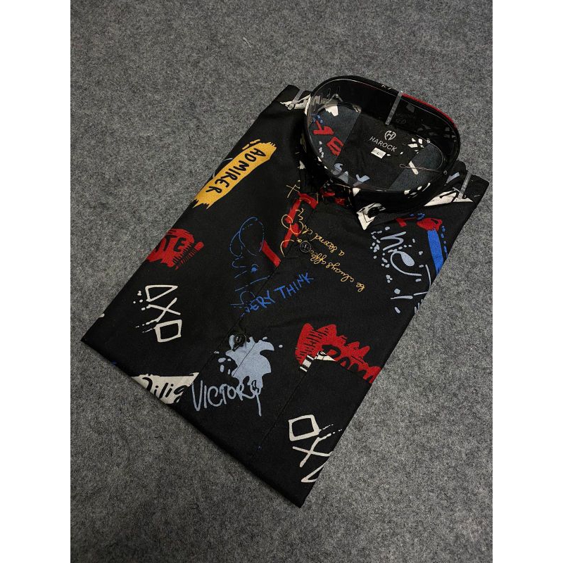 TERBARU KEMEJA MOTIF PRIA DEWASA/HEM PRIA CASUAL MOTIF/KEMEJA HAWAI KEMEJA SANTAI