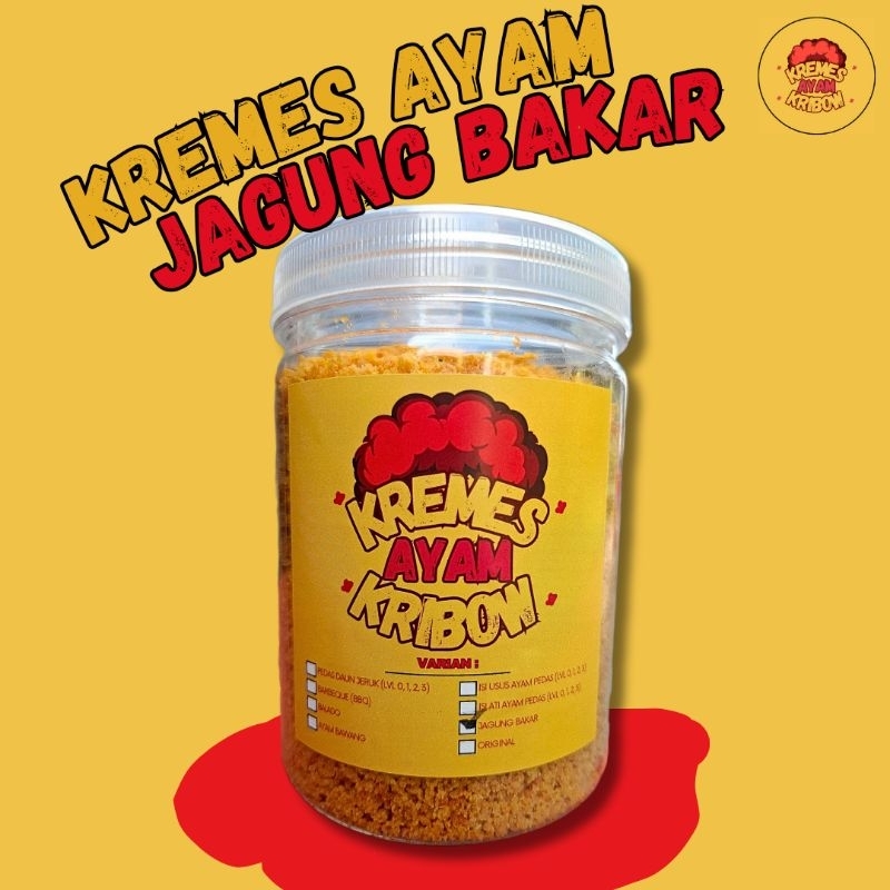 

KREMES AYAM KRIBOW RASA JAGUNG BAKAR - KREMESAN AYAM KALDU AYAM ASLI