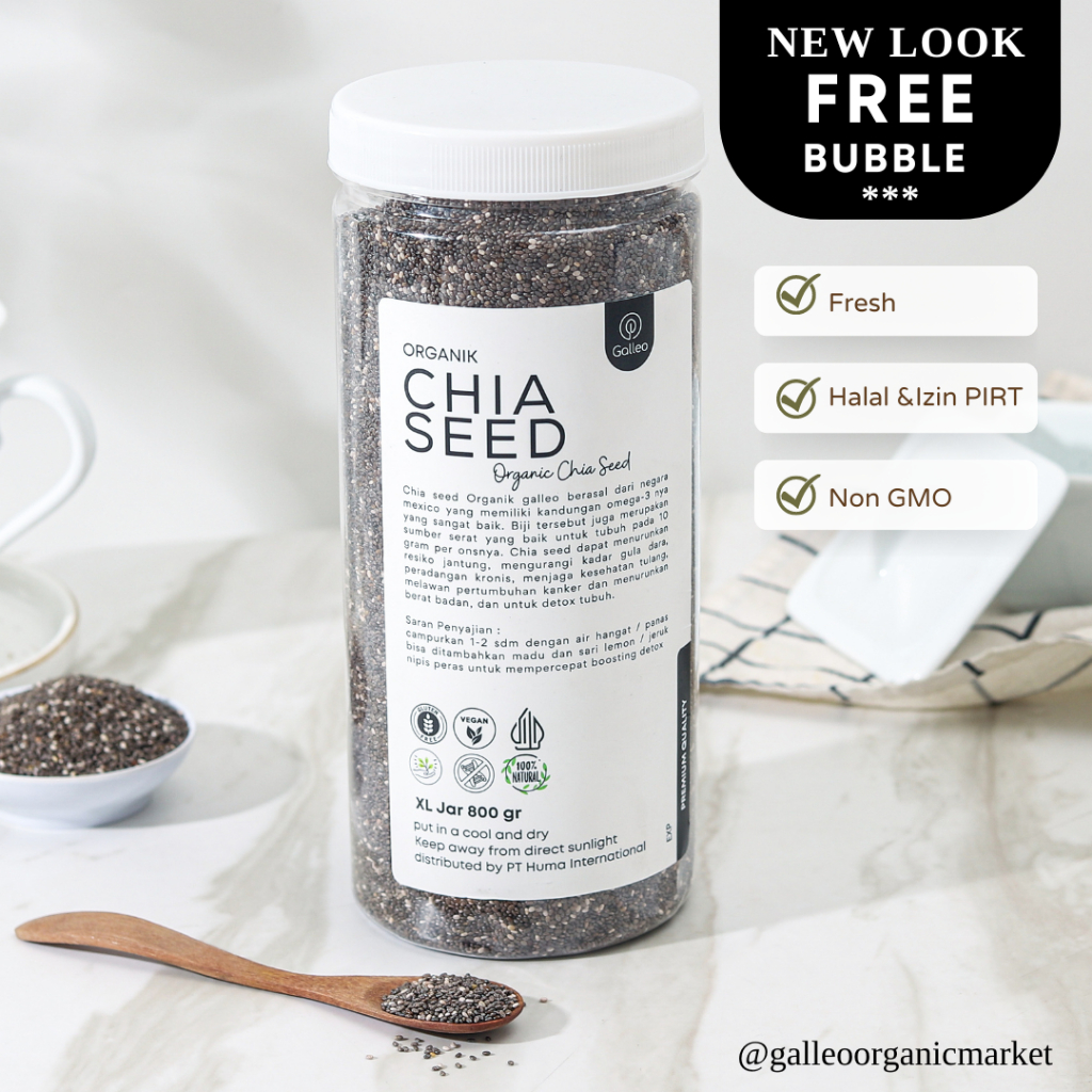 

Biji Chia Seed /CHIA SEEDS ORGANIC Premium High Quality Jar Small