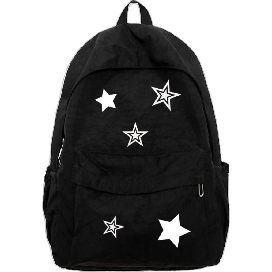 Tas Y2K Ransel Sekolah Bintang Star Ukuran besar