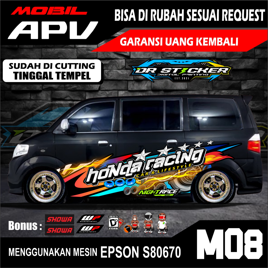 Decal Mobil APV - Decal Mobil Suzuki APV - Striping Mobil APV Custom