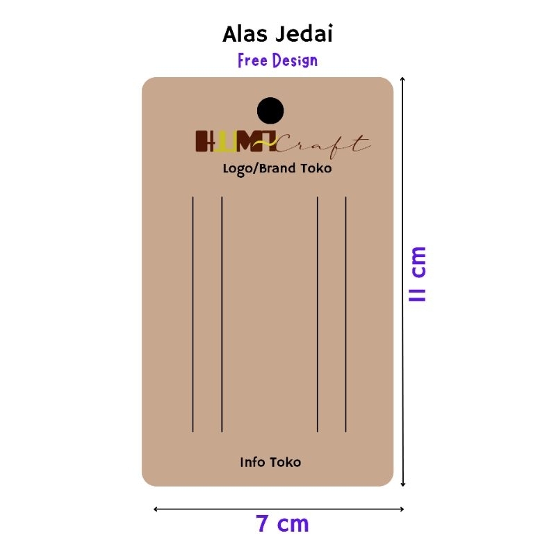 

Alas Jedai 2 Sisi 7x11cm isi 100 lembar Free Desain