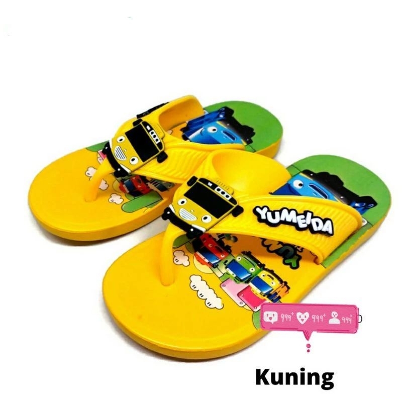 sandal anak motif tayo sandal karet anak laki kekenian